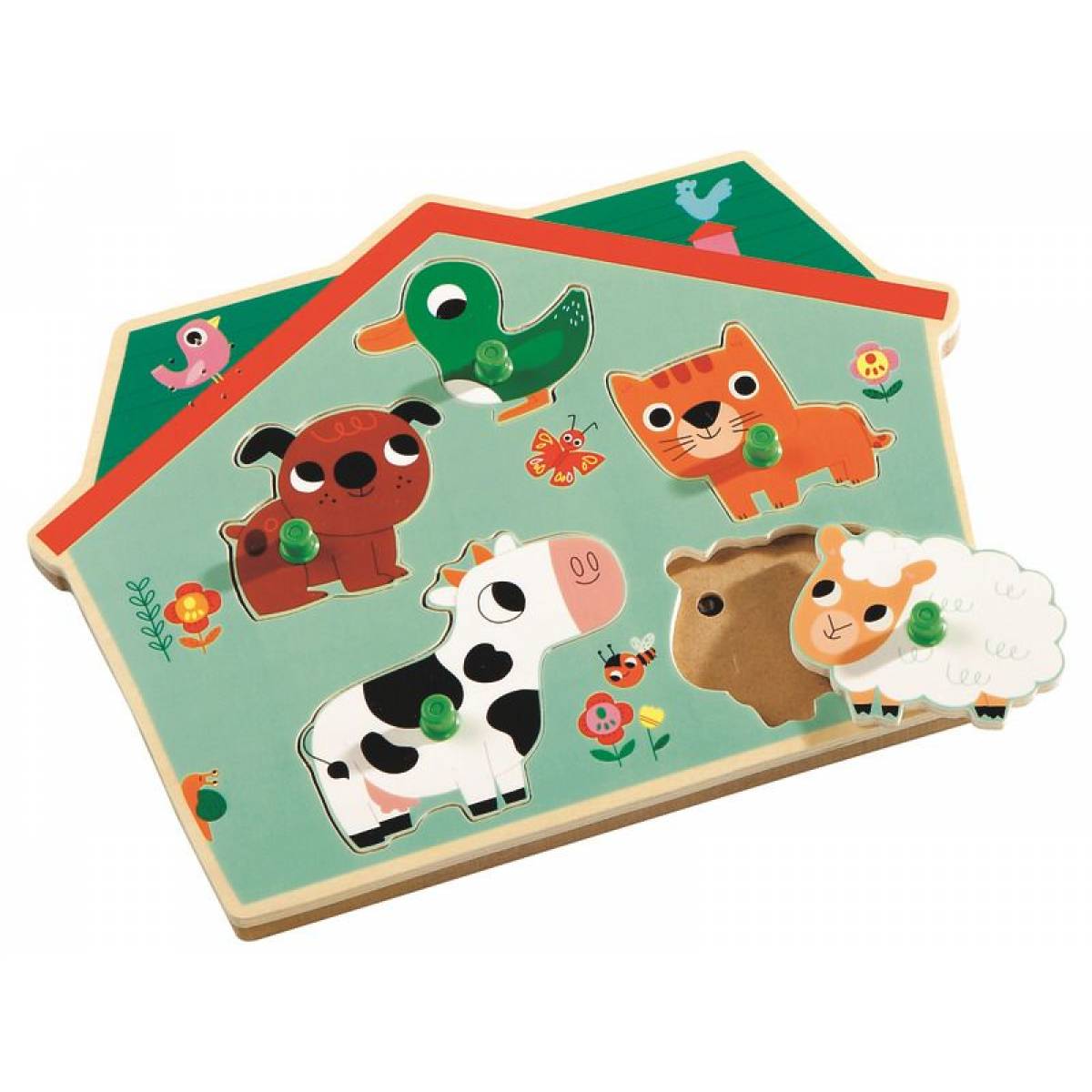 Puzzle with Sound - Domestic Animals